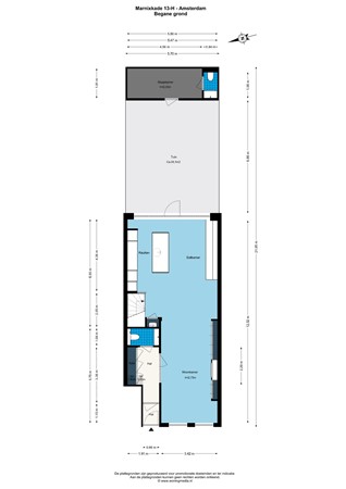 Floorplan - Marnixkade 13H, 1015 XM Amsterdam